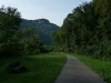 Alte Zahnradbahntrasse, heute Radweg, Blick zum Gießstein