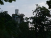 Blick von der Ruine Alter Lichtenstein zum Schloss Lichtenstein