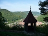 Michaelskäppele - Blick auf Bad Urach und die Burgruine Hohenurach