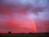 Regenbogen im Sonnenuntergang