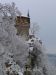 Blick vom Hauff-Denkmal zum Schloss Lichtenstein