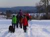 Ein schöner Schneespaziergang in großartiger Begleitung ...