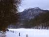 Blick zur Burgruine Hohenurach