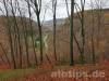 Blick vom Weg oberhalb der Ruine Baldeck