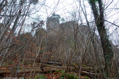 Kaum zu erkennen: Gerolsteiner Dolomiten (ehemaliges Riff aus dem Devonmeer)