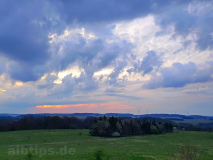 Morgendämmerung über dem ehemaligen Truppenübungsplatz