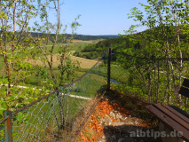 Altes Schloss - Blick vom Hertenstein ins Laucherttal
