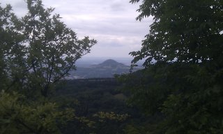 Blick auf die Achalm vom Wackerstein