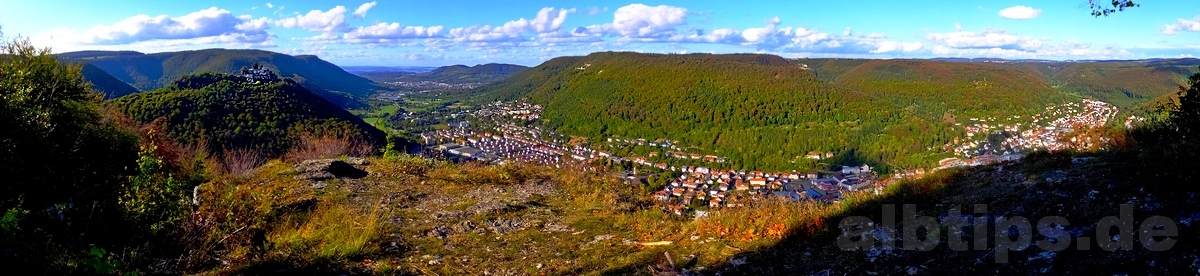 Panoramablick vom Hanner Felsen aus