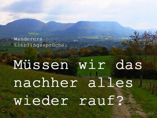 Müssen wir das nachher alles wieder rauf?